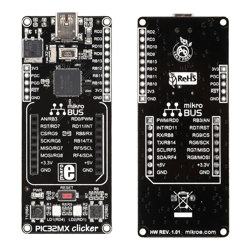MikroElektronika PIC Add On Board Evaluation Board USB Interface MIKROE-1683