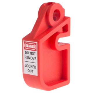 RS PRO Red 1-Lock Lockout ABS Universal Fuse Holder Lockout, 8.25 mm 862-5200