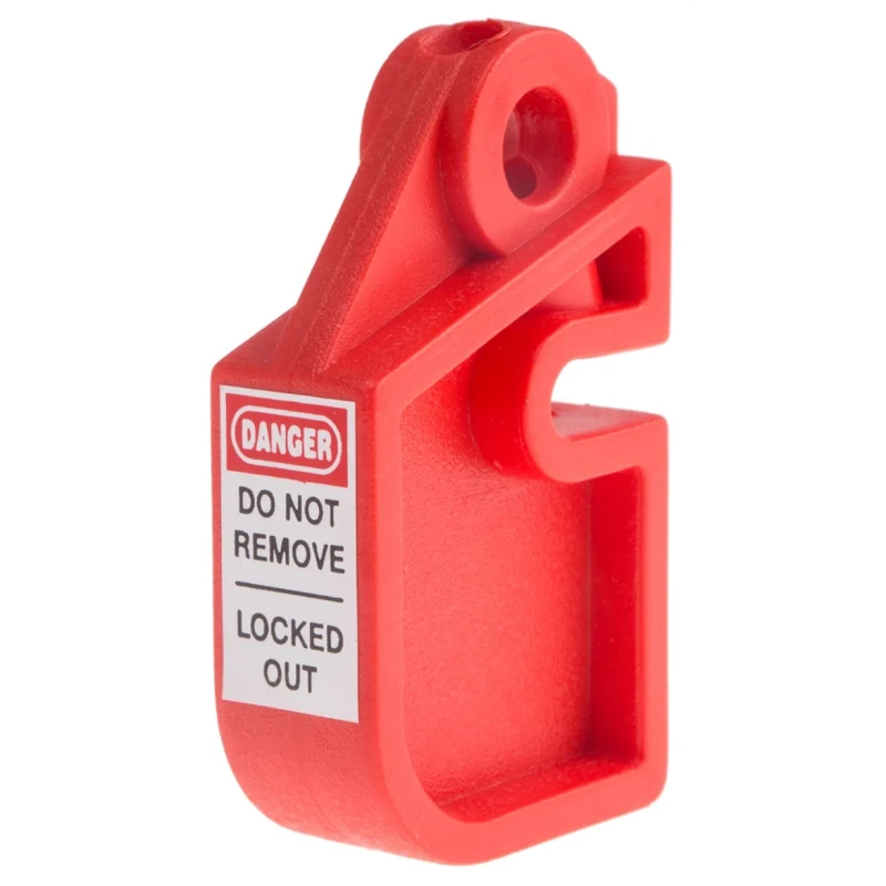 RS PRO Red 1-Lock Lockout ABS Universal Fuse Holder Lockout, 8.25 mm 862-5200