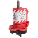 RS PRO Black, Red 1-Lock Lockout Nylon Glass Filled Stainless Steel Nylon Conventional Miniature Circuit Breaker 862-5238