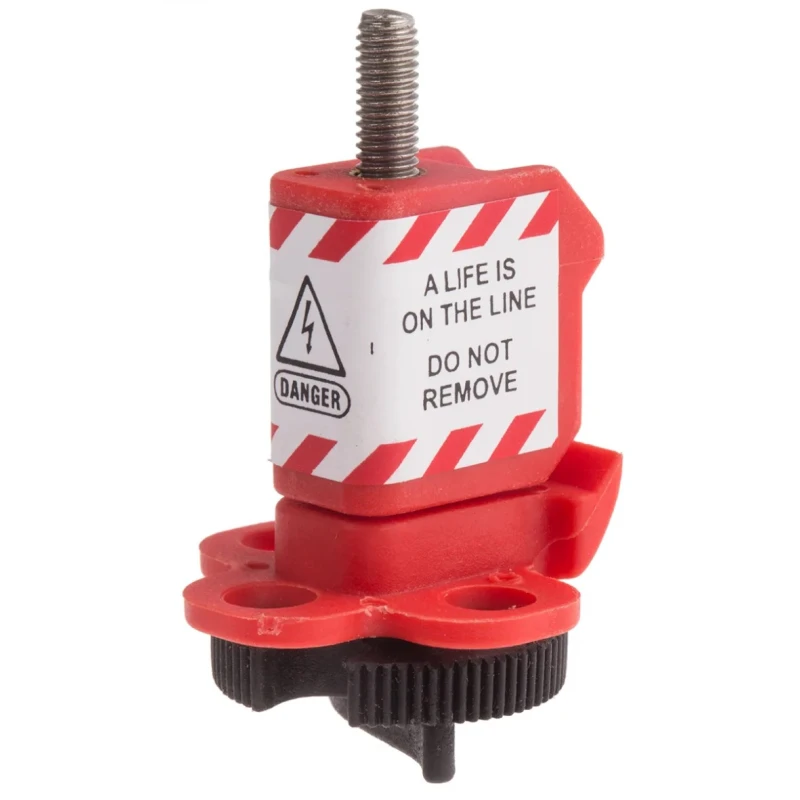 RS PRO Black, Red 1-Lock Lockout Nylon Glass Filled Stainless Steel Nylon Conventional Miniature Circuit Breaker 862-5238