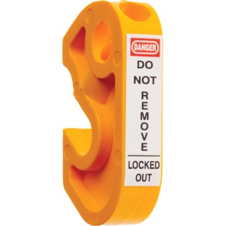 RS PRO Yellow 1-Lock ABS Miniature Circuit Breaker Lockout 7.65mm Shackle Diameter 862-5203