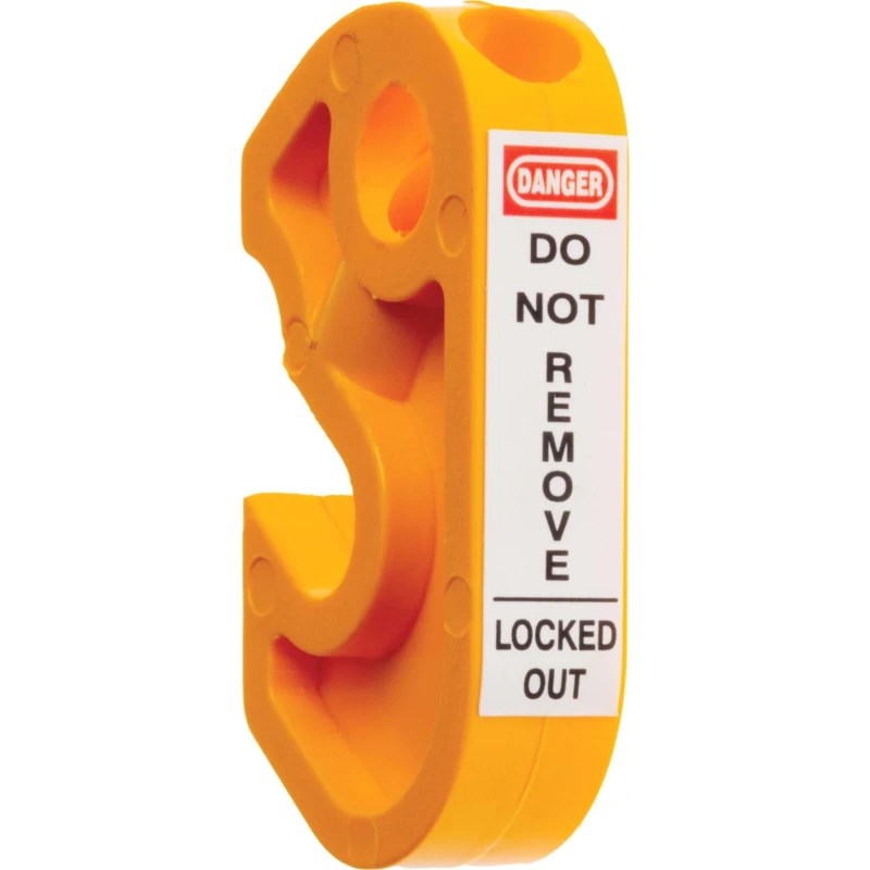 RS PRO Yellow 1-Lock ABS Miniature Circuit Breaker Lockout 7.65mm Shackle Diameter 862-5203