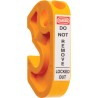RS PRO Yellow 1-Lock ABS Miniature Circuit Breaker Lockout 7.65mm Shackle Diameter 862-5203