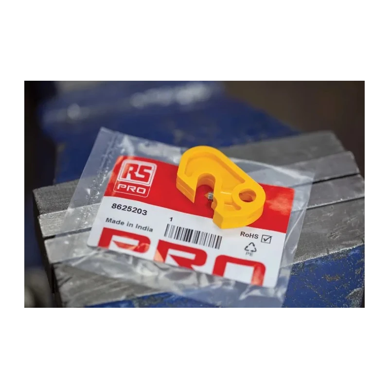 RS PRO Yellow 1-Lock ABS Miniature Circuit Breaker Lockout 7.65mm Shackle Diameter 862-5203