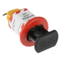Master Lock Black, Red, Yellow 1-Lock Lockout Steel, ABS, Nylon Conventional Miniature Circuit Breaker Lockout 862-5231