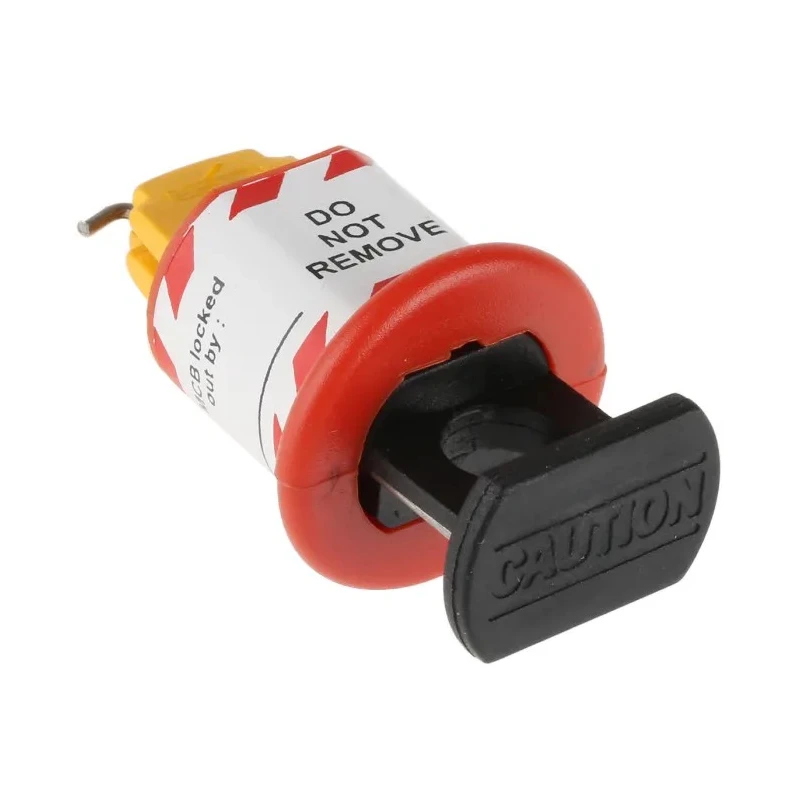 Master Lock Black, Red, Yellow 1-Lock Lockout Steel, ABS, Nylon Conventional Miniature Circuit Breaker Lockout 862-5231