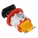 Master Lock Black, Red, Yellow 1-Lock Lockout Steel, ABS, Nylon Conventional Miniature Circuit Breaker Lockout 862-5231