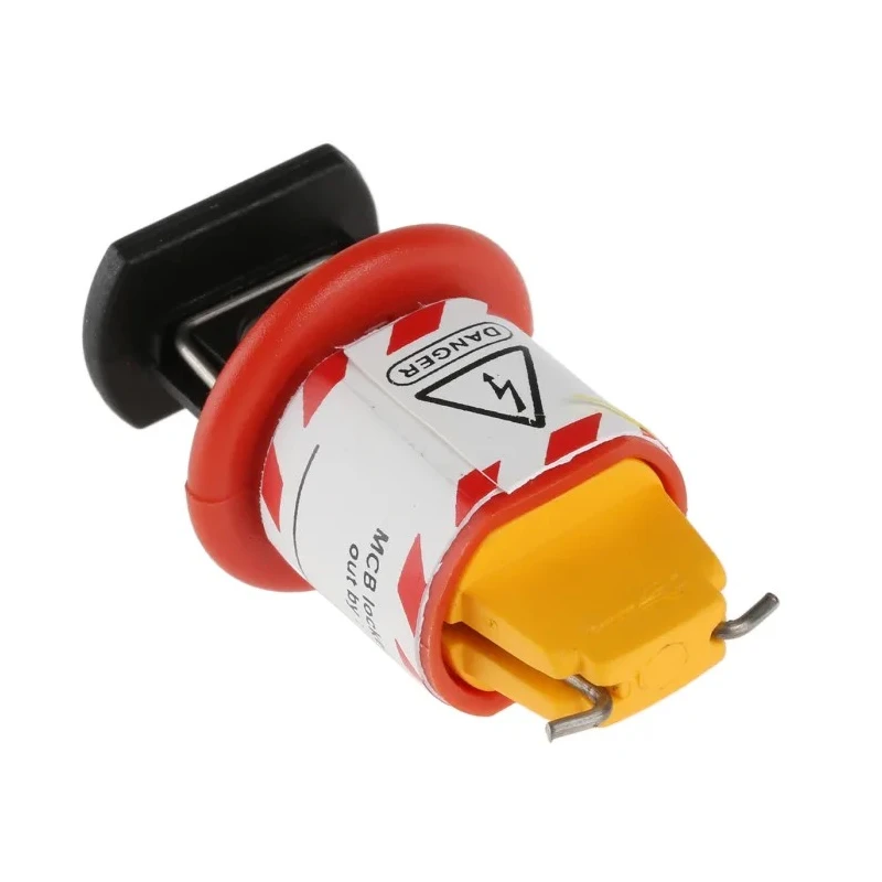 Master Lock Black, Red, Yellow 1-Lock Lockout Steel, ABS, Nylon Conventional Miniature Circuit Breaker Lockout 862-5231
