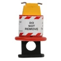 Master Lock Black, Red, Yellow 1-Lock Lockout Steel, ABS, Nylon Conventional Miniature Circuit Breaker Lockout 862-5231