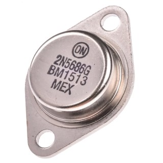 onsemi Transistor NPN Power 50 A 80 V TO-204 Through Hole 2-Pin 2N5686G