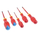 Facom Insulated Pozidriv and Slotted Screwdriver Set 5-Piece ESD Safe ATD.J5TVEPB