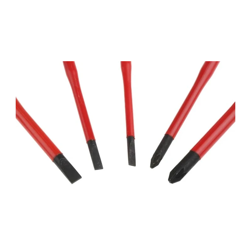 Facom Insulated Pozidriv and Slotted Screwdriver Set 5-Piece ESD Safe ATD.J5TVEPB