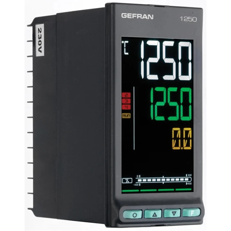 Gefran 1250 Panel PID Temperature Controller 2 Output Relay 240V F060837/ 1250-R-R00-00000-1-G