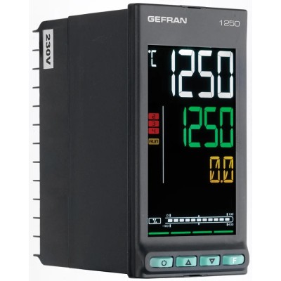 Gefran 1250 Panel PID Temperature Controller 3 Output Relay 240V F060840/ 1250-R-RR0-00000-1-G