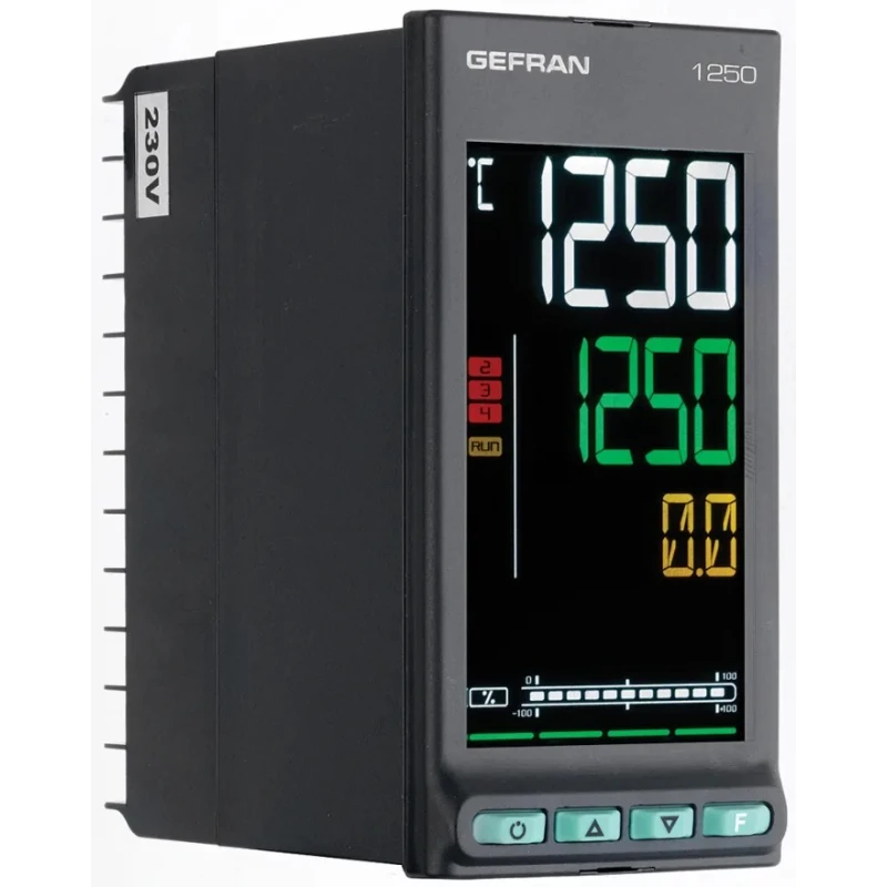 Gefran 1250 Panel PID Temperature Controller 3 Output Relay 240V F060840/ 1250-R-RR0-00000-1-G