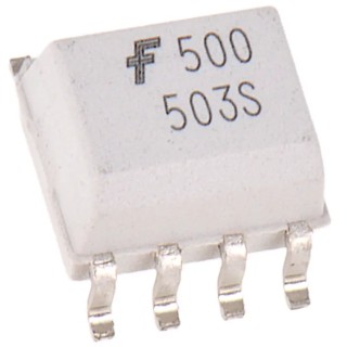 onsemi DC Input Surface Mount Optocoupler, Transistor Output, 8-Pin SOIC, 1 Channel, HCPL0500
