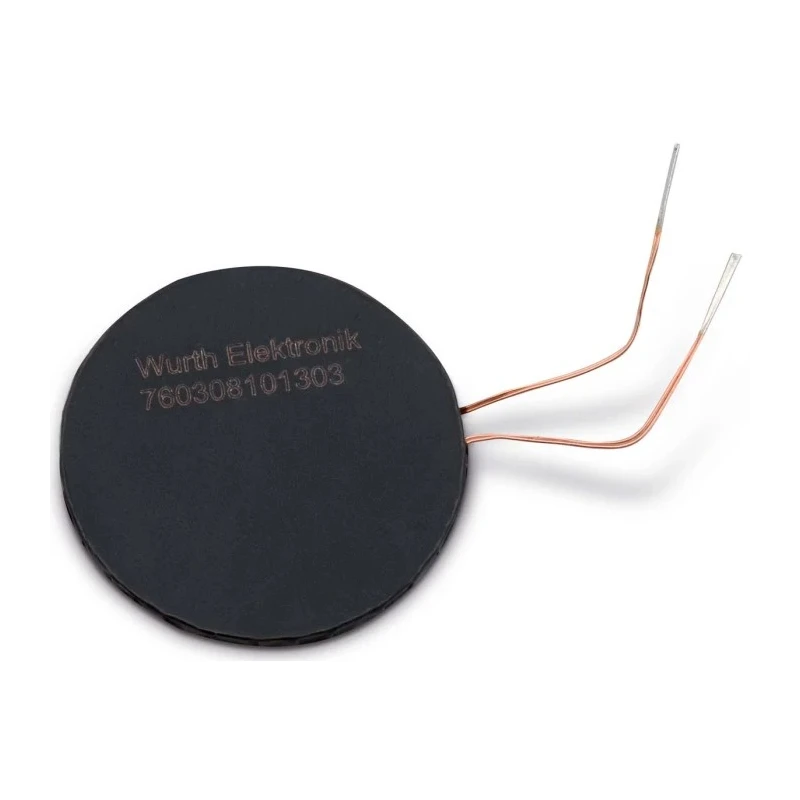Wurth Elektronik WE-WPCC Wireless Charging Coil Receiver 1.5 A, 47 μH, 26.3 mm dia. 760308101303