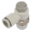 SMC AS Series Flow Controller R Tube 1 MPa Max Pressure Nylon Body Adjustable Pressure AS2201F-02-08SA