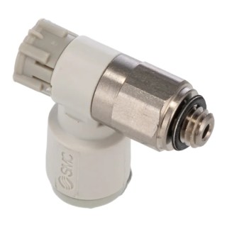 SMC AS Series Pneumatic Flow Controller Metric Threaded Inlet M5 x 0.8 Male, Tube Outlet 6mm, Operating AS1201F-M5-06A