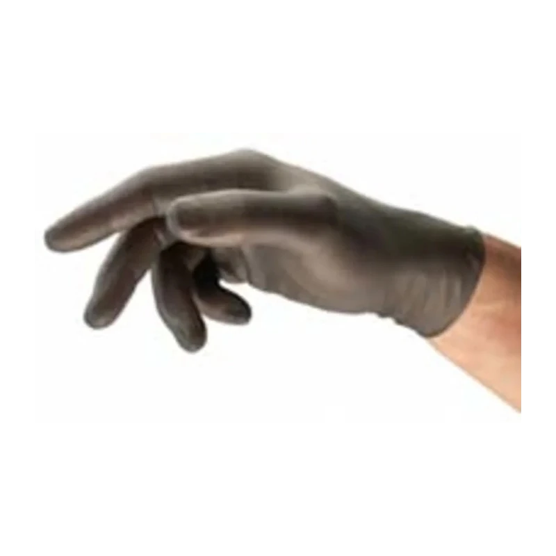 Ansell Grey Nitrile Disposable Gloves Chemical Resistant Powder-Free Food Safe 0.12mm Thickness 100 Gloves 240mm 93250100