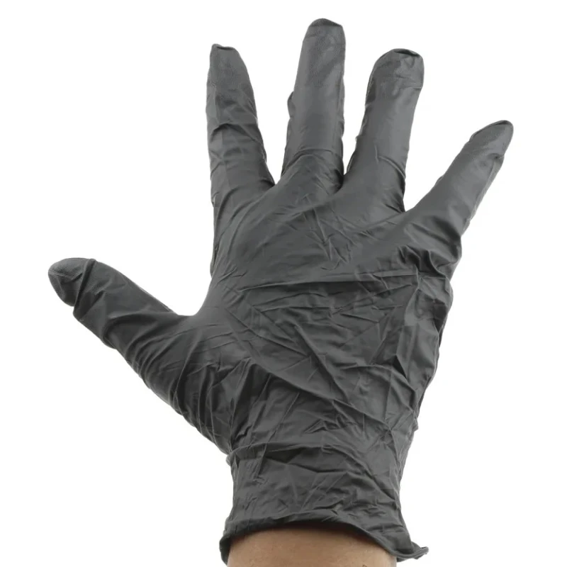 Ansell TouchNTuff 92-670 Grey Nitrile Disposable Gloves Food Safe 0.12mm Thickness 240mm Length 100 Gloves Pack 93250090