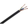 RS PRO H05RR-F 3 Core Power Cable Black 0.75mm² 60°C 100m CPE Rubber Insulated Flexible Mains Cable H05RR-F
