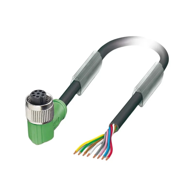 Phoenix Contact Female 8 way M12 to Unterminated Sensor Actuator Cable, 5 m, Polyurethane Jacket, 30V, IP65 IP67 IP68 1522642