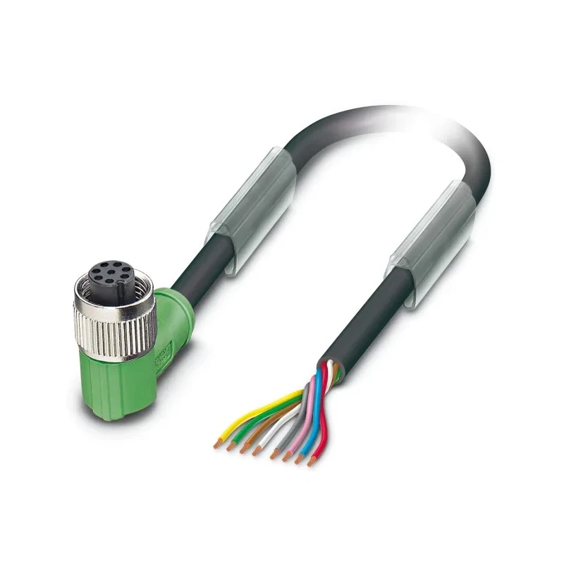 Phoenix Contact Female 8 way M12 to Unterminated Sensor Actuator Cable, 5 m, Polyurethane Jacket, 30V, IP65 IP67 IP68 1522642