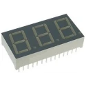 Kingbright 3 Character 7 Segment Cathode LED Display Red 73mcd Right Side Orientation 14.2mm BC56-11SURKWA