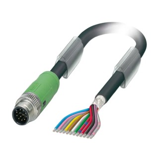 Phoenix Contact Male 12 way M12 to 12 way Unterminated Sensor Actuator Cable, 3 m 1430051