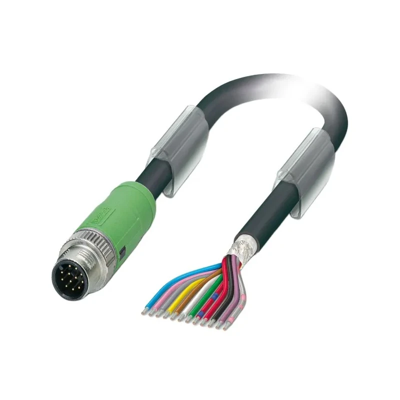 Phoenix Contact Male 12 way M12 to 12 way Unterminated Sensor Actuator Cable, 3 m 1430051