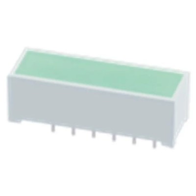 Kingbright Light Bar LED Display Green 570nm Dominant Wavelength, 2.1V Forward Voltage, 75mW Power Dissipation DF-3CGKD
