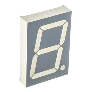 Kingbright 1 Digit 7 Segment LED Display Red Anode 630nm Wavelength 44.5 mm Character Height SA18-11SURKWA