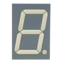 Kingbright 1 Digit 7 Segment LED Display Red Anode 630nm Wavelength 44.5 mm Character Height SA18-11SURKWA
