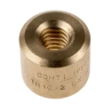 RS PRO 2 mm Cylindrical Bronze Round Nut For Lead Screw 10 mm Diameter Italy 862-5345