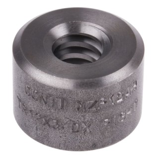 RS PRO Steel Cylindrical Round Nut for 3 mm Lead Screw with 12 mm Screw Shaft Diameter Model 862-5373