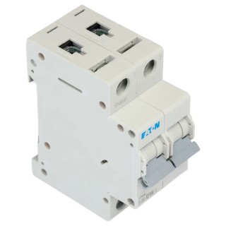 Eaton xPole PLSM Miniature Circuit Breaker 2 Poles 16A Type D 48V dc 10 kA Breaking Capacity 242428 PLSM-D16/2-MW