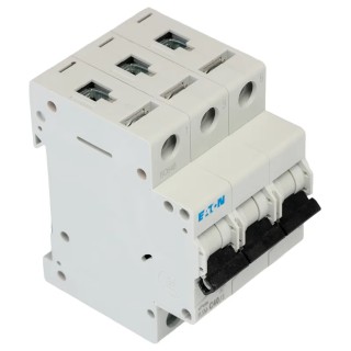 Hager xPole PL Miniature Circuit Breaker, 3-Pole, 40A, Type C, 48 V DC, 10 kA Breaking Capacity 242478 PLSM-C40/3-MW