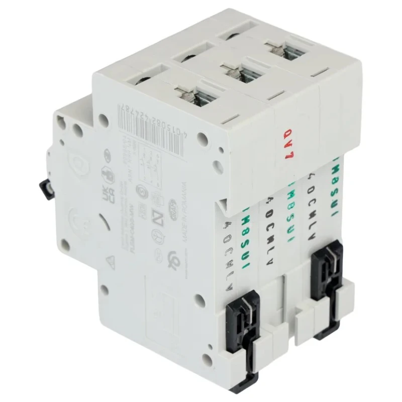 Hager xPole PL Miniature Circuit Breaker, 3-Pole, 40A, Type C, 48 V DC, 10 kA Breaking Capacity 242478 PLSM-C40/3-MW