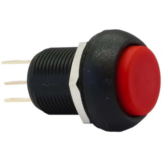APEM IM Series Momentary Push Button Switch Red Actuator SPDT Panel Mount 13.6 mm Cutout IP67 IMP7Z462UL