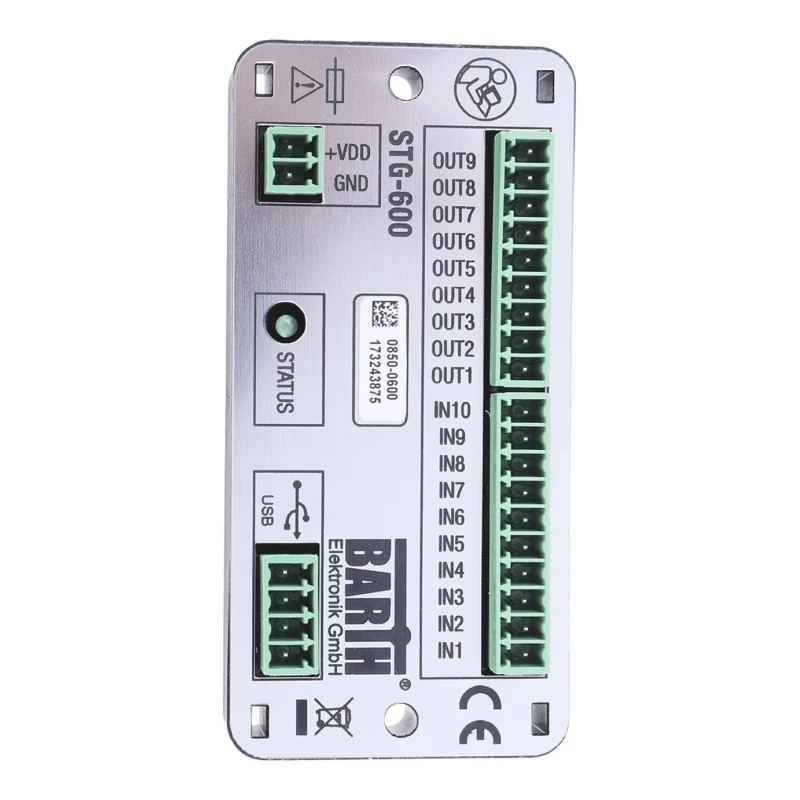 BARTH lococube mini-PLC Series PLC I/O Module 10-Input Analogue Digital Input 8 Outputs MOSFET Output 0660-0600