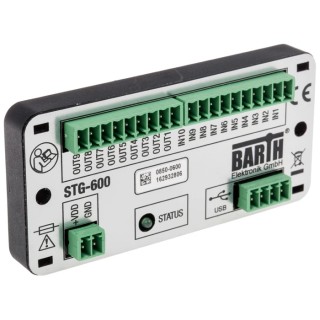 BARTH lococube mini-PLC Series PLC I/O Module 10-Input Digital Analogue Input 9 Outputs PWM Solid State Output 0850-0600