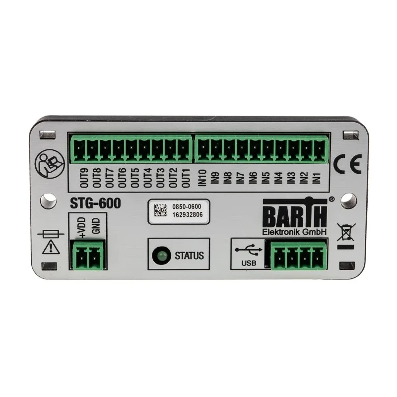 BARTH lococube mini-PLC Series PLC I/O Module 10-Input Digital Analogue Input 9 Outputs PWM Solid State Output 0850-0600