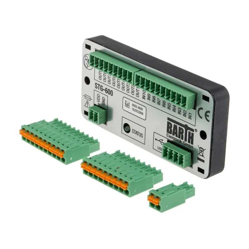 BARTH lococube mini-PLC Series PLC I/O Module 10-Input Digital Analogue Input 9 Outputs PWM Solid State Output 0850-0600