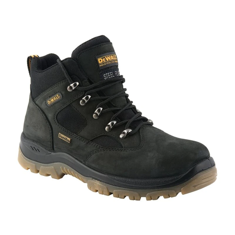 DeWALT Challenger Black Stainless Steel Toe Capped Men's Safety Boots Size UK 9 EU 43, Lace Up 10 US Black Challenger 4 9