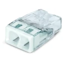 WAGO 2-Way Compact Push Wire Series Junction Box Connector, 24A Current, 16AWG/20AWG Wire, 450V, Push-in 2273-202
