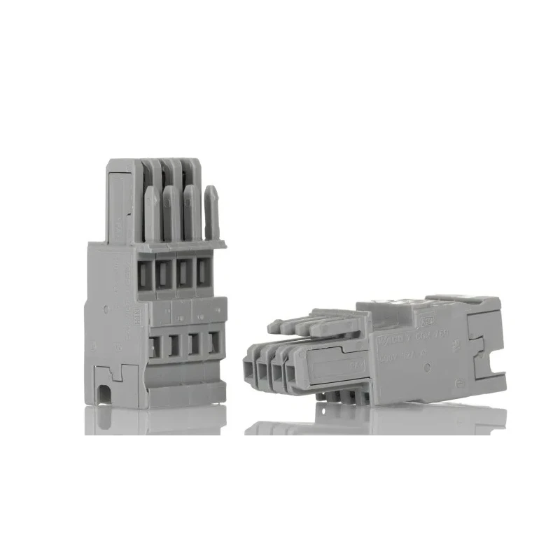 WAGO 4-Pole Female Plug for Use with X-COM System 769 Series, Grey, Polyamide, 32A 769-104