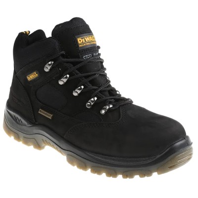 DeWALT Challenger Black Stainless Steel Toe Capped Men's Safety Boots EU 41 UK 7, Lace Up, Chemical and Black Challenger 4 7