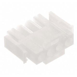TE Connectivity Universal MATE-N-LOK Male Connector Housing 6.35 mm Pitch 4 Way 1 Row Straight 1-480702-0
